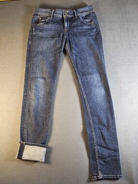 Hudson Jeans Women's Indigo Skinny Jeans with Subtle Fade